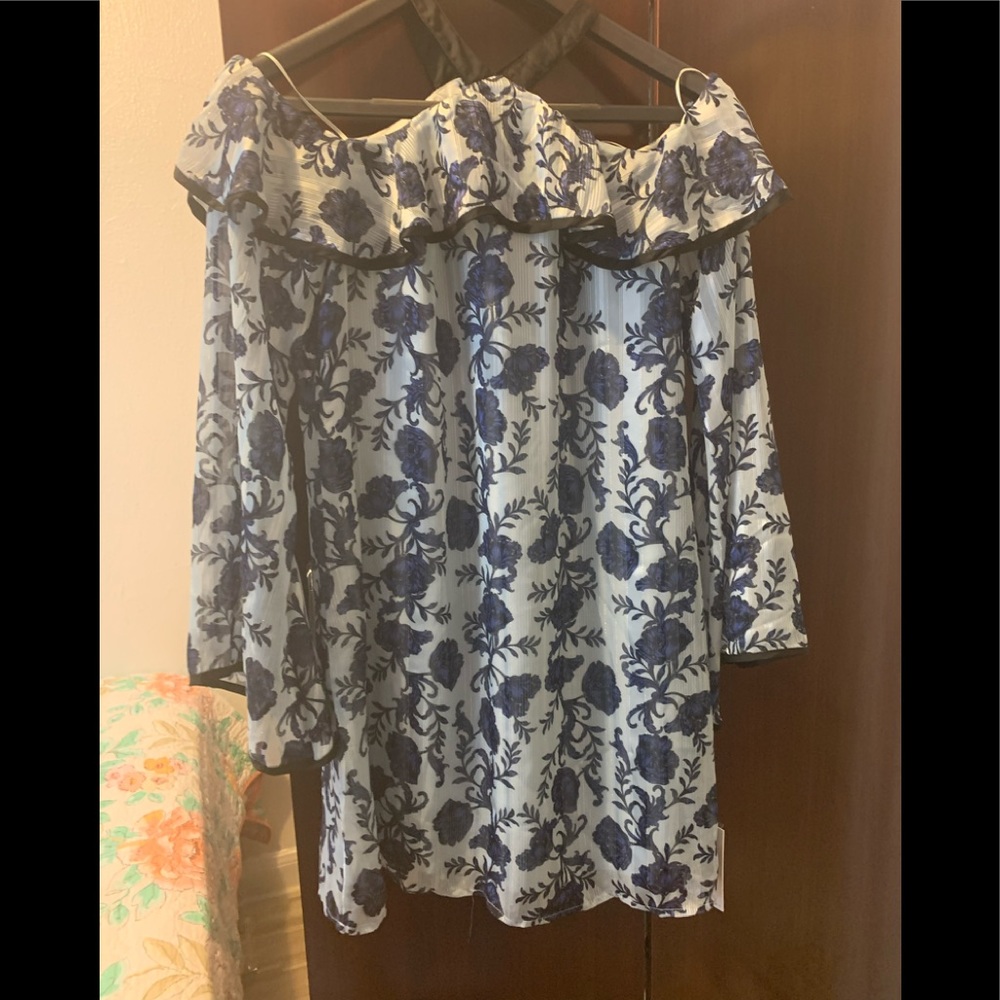 T.D.C Topson Contemporary  - floral ruffle dress
